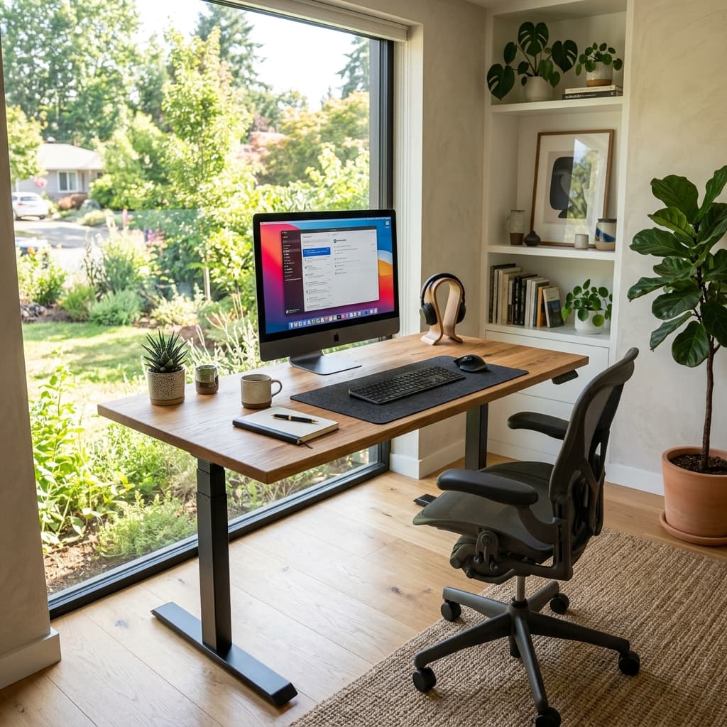 Solid Oak Standing Desk